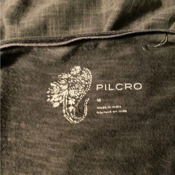Anthropologie Pilcro Womens Washed Tee Gray Distressed Size Medium Grunge - Picture 7 of 10